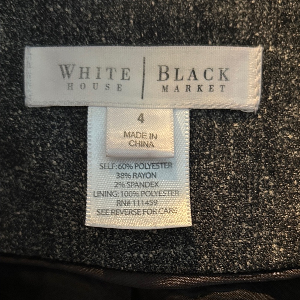 White House Black Market Dark Grey Blazer - Picture 2 of 10